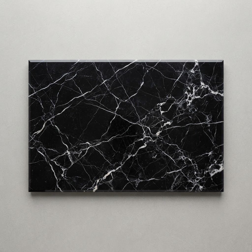 Nero Marquina — PVC Mermer Panel